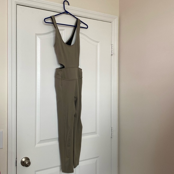 Women's Tan Jumpsuit - Picture 2 of 10